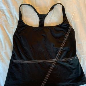 Quality black Nordstrom black tankini top